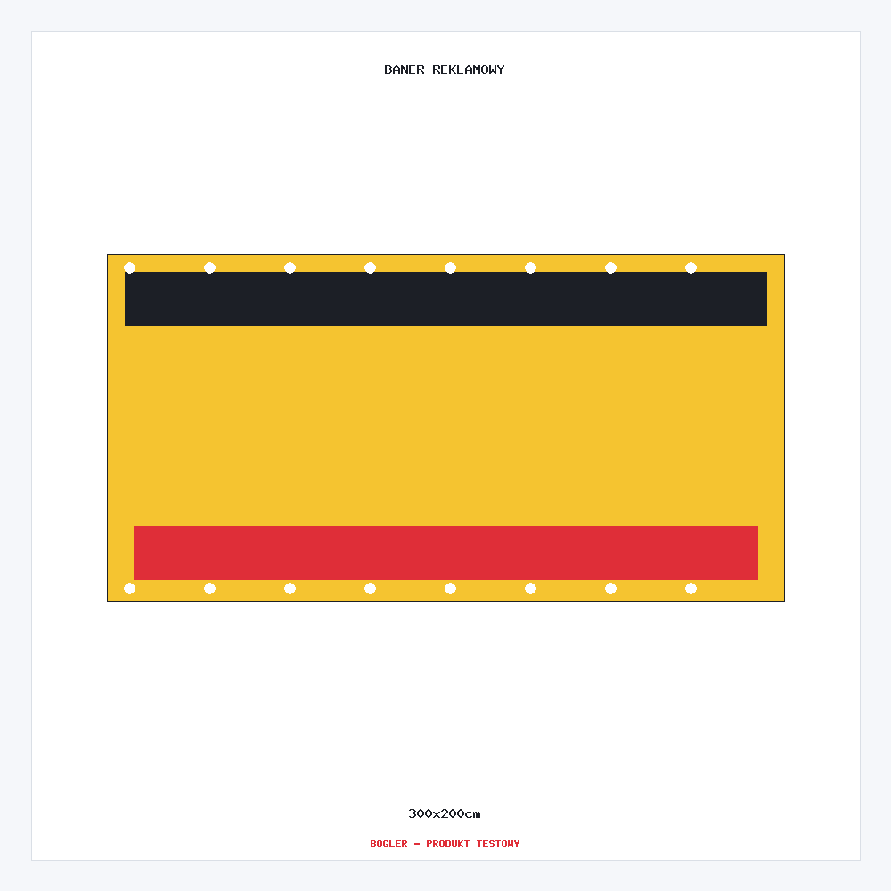 baner reklamowy 300x200cm