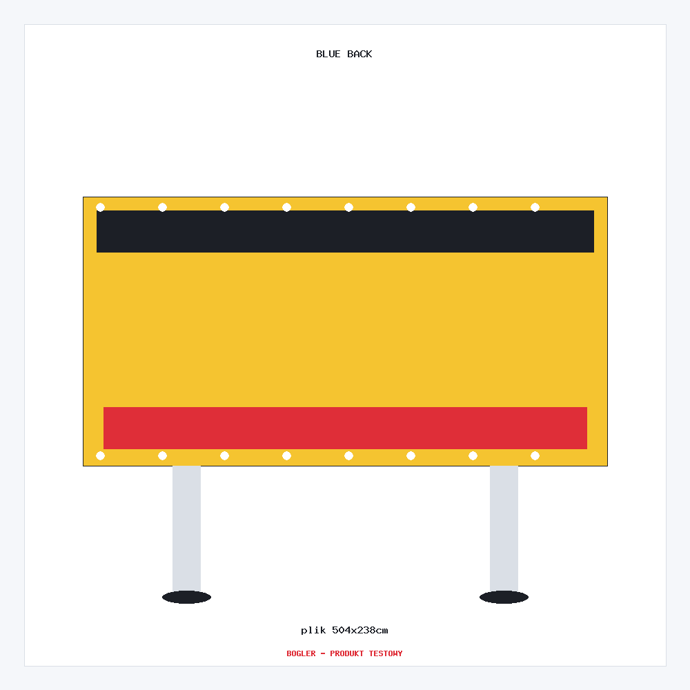 Billboard plakat BBS Blueback 504x238cm 12m2